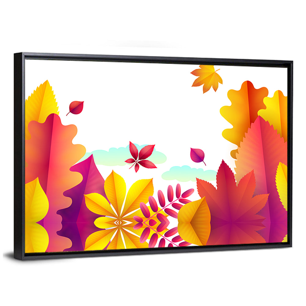 Autumn Leaves Botanical Illustration Wall Art
