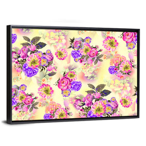 Summer Roses & Iris Flowers Artwork Wall Art