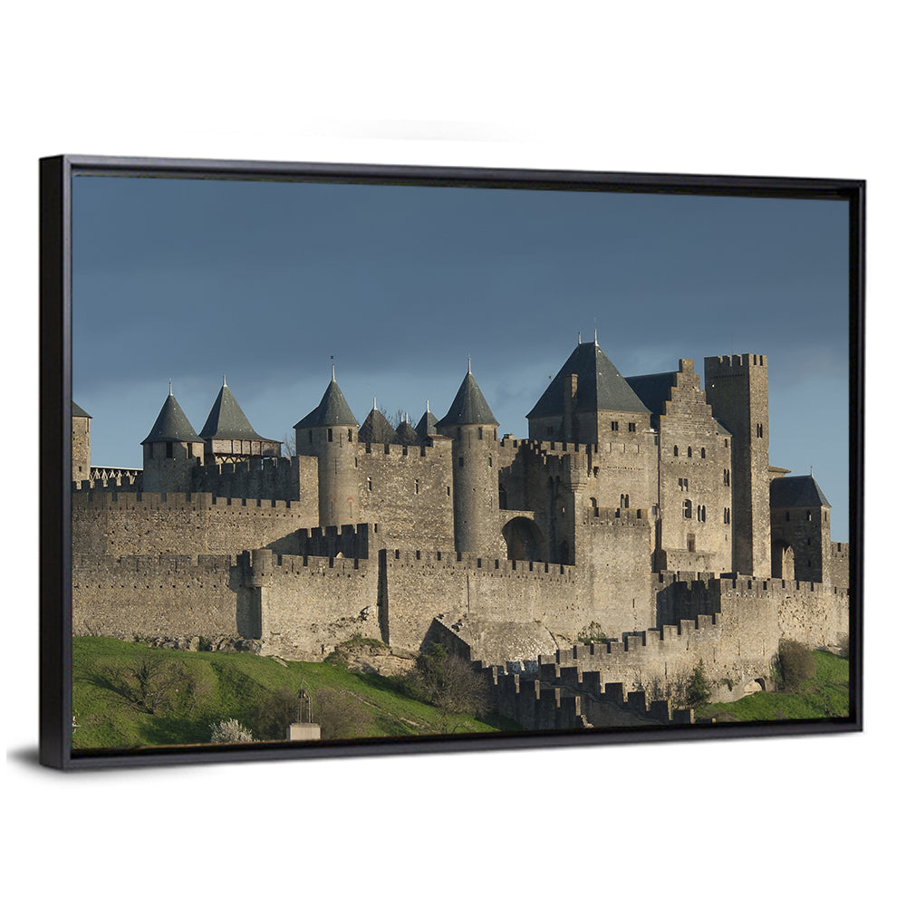 Cité De Carcassonne at Dusk Wall Art
