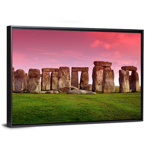 Stonehenge In Sunset Wall Art