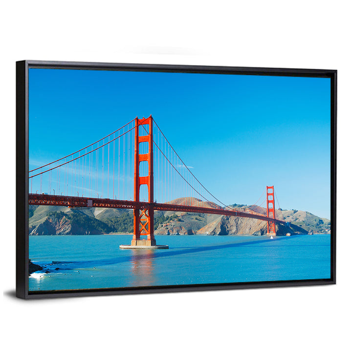 Golden Gate Bridge Under Blue Sky Wall Art