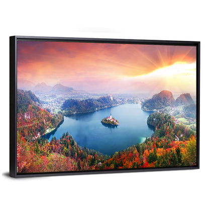 Morning on Lake Bled Wall Art
