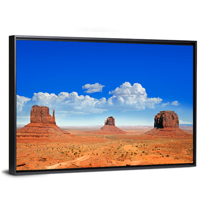 Monument Valley Buttes, Utah Wall Art as a framed canvas