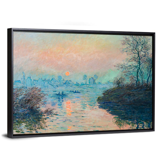Monet River at Sunset Wall Art