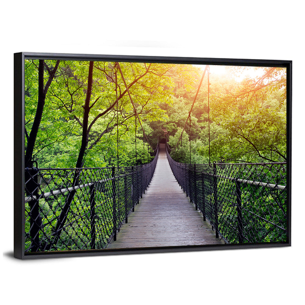 Bridge To Jungle In Guilin Wall Art