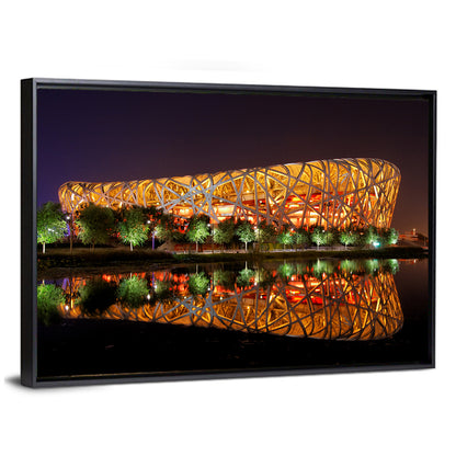 Beijing National Stadium at Night Wall Art