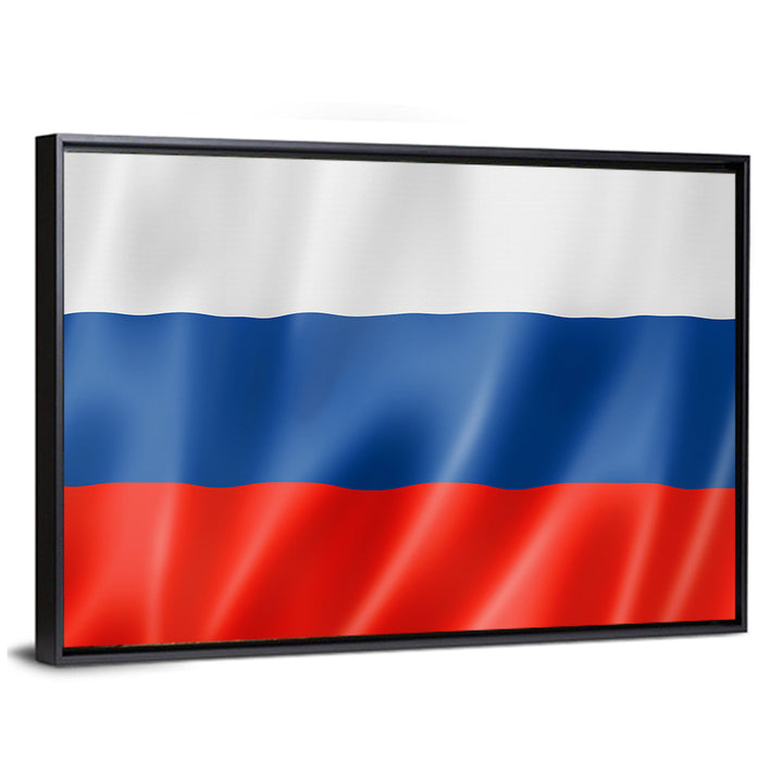 Russian Tricolor Flag Wall Art