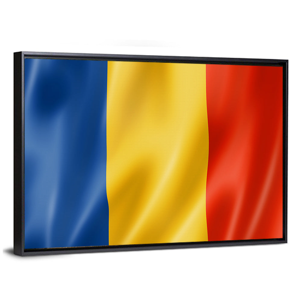 Romanian Tricolor Flag Wall Art