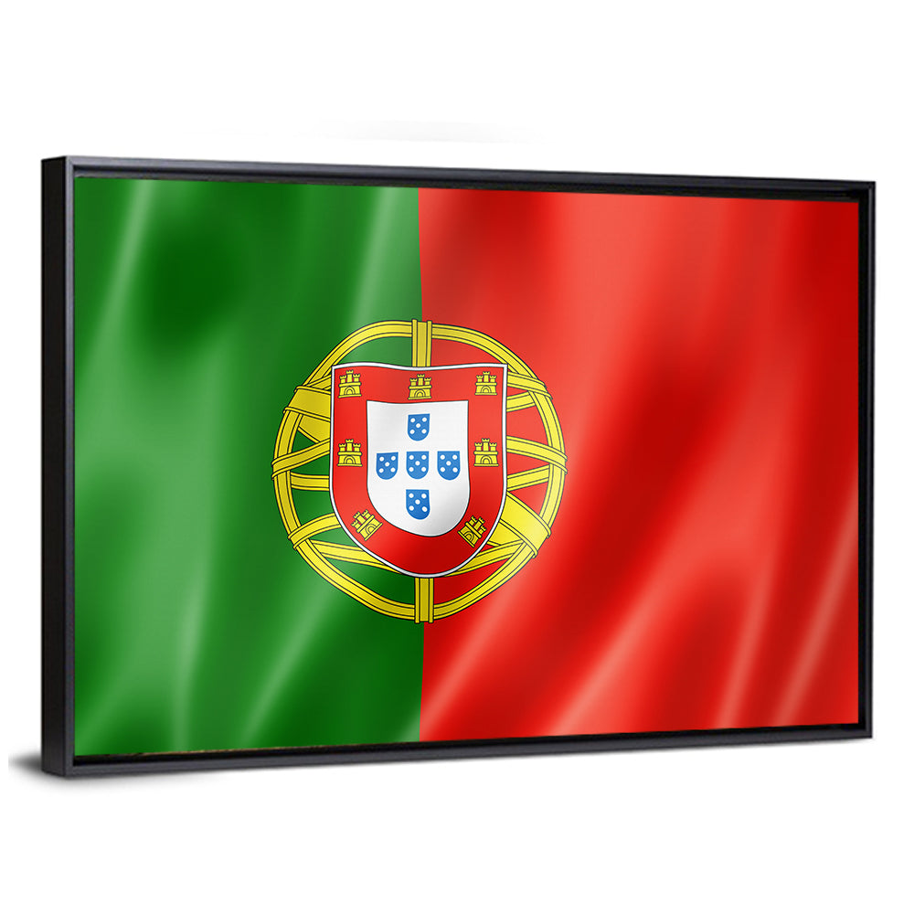 Portuguese Flag with Coat of Arms Wall Art