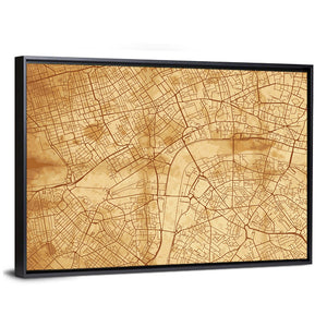 City Map Of London Wall Art