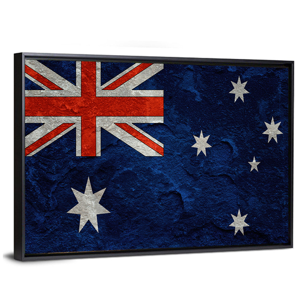 Distressed Australian Flag Wall Art