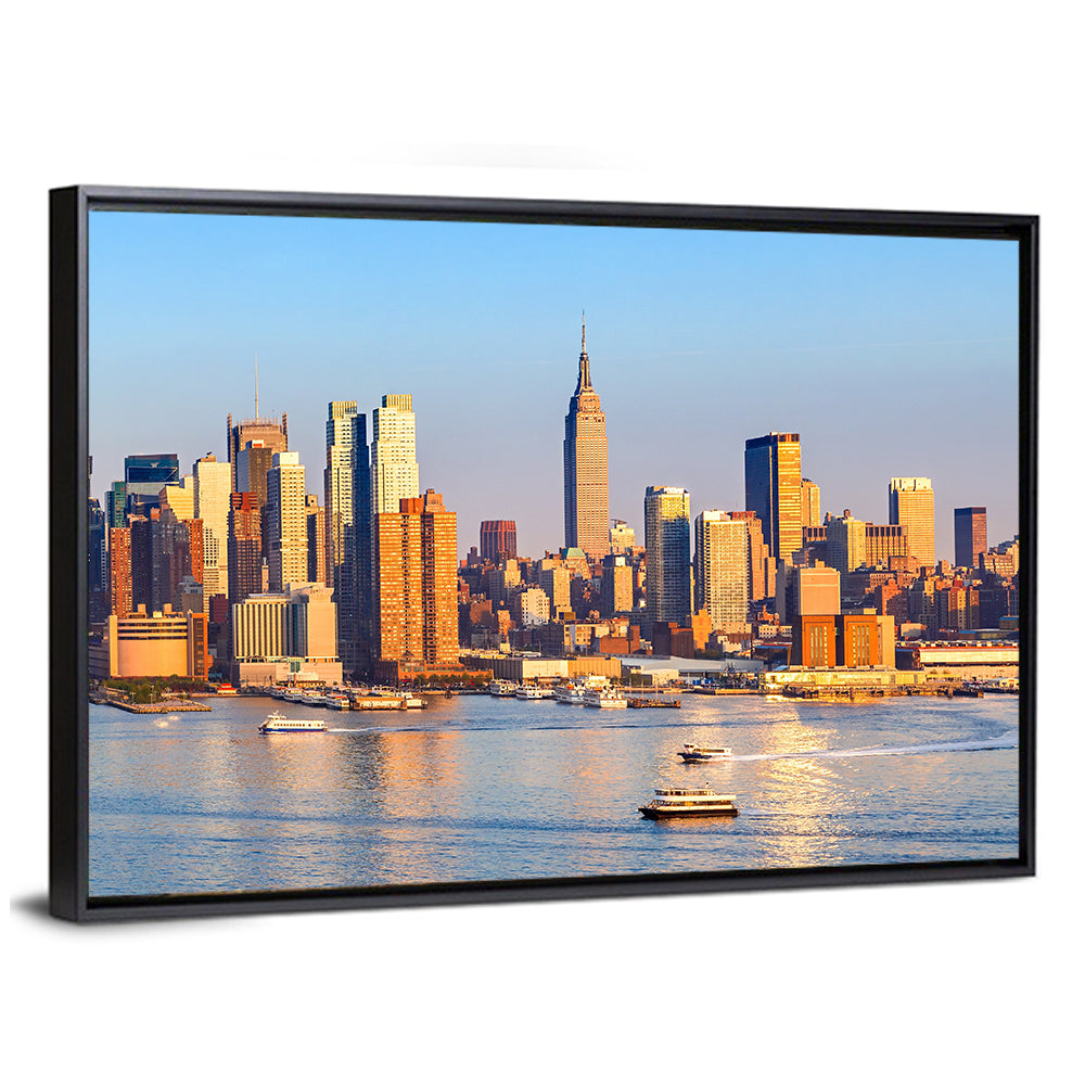 Manhattan Sunrise Over Harbor Wall Art