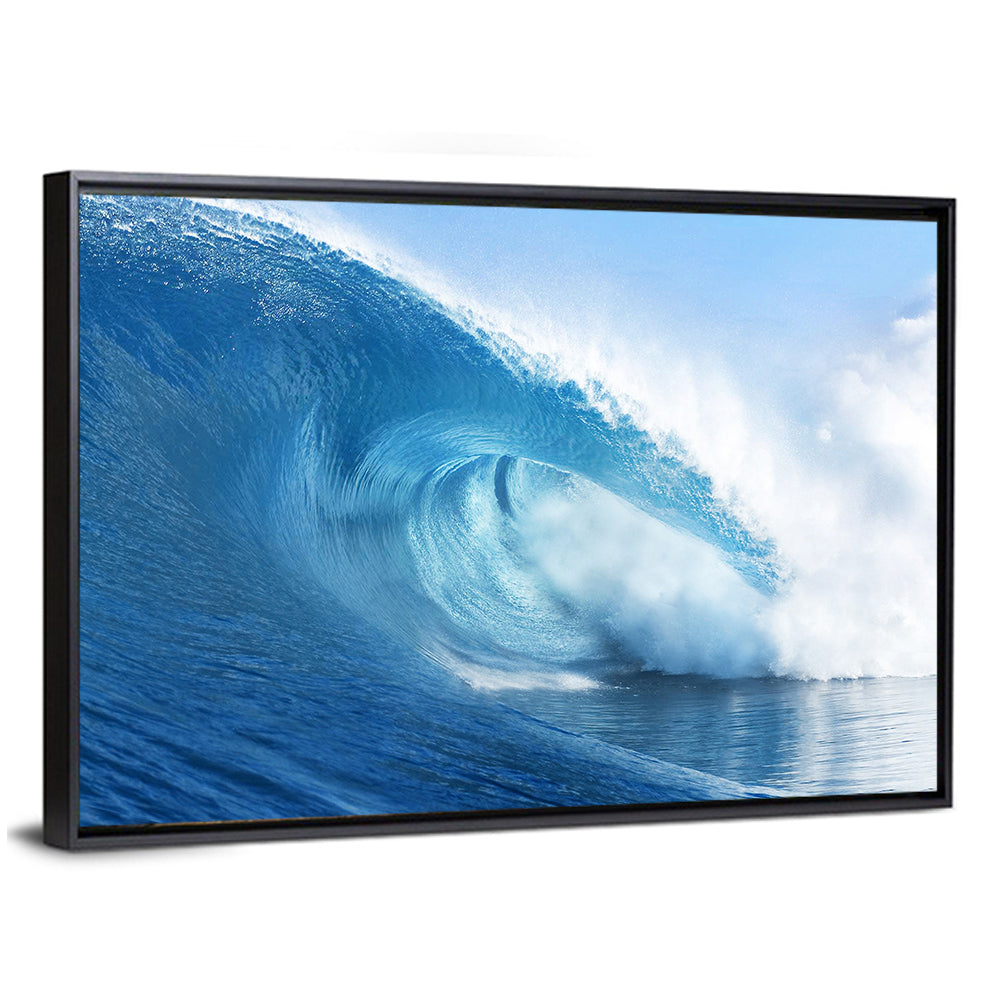 Blue Surf Barrel Wall Art