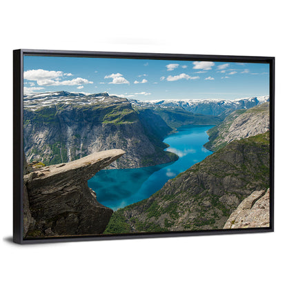 Trolltunga Over Ringedalsvatnet Wall Art