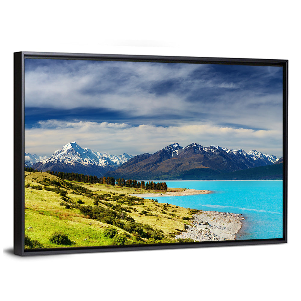 Mount Cook Over Lake Pukaki Wall Art