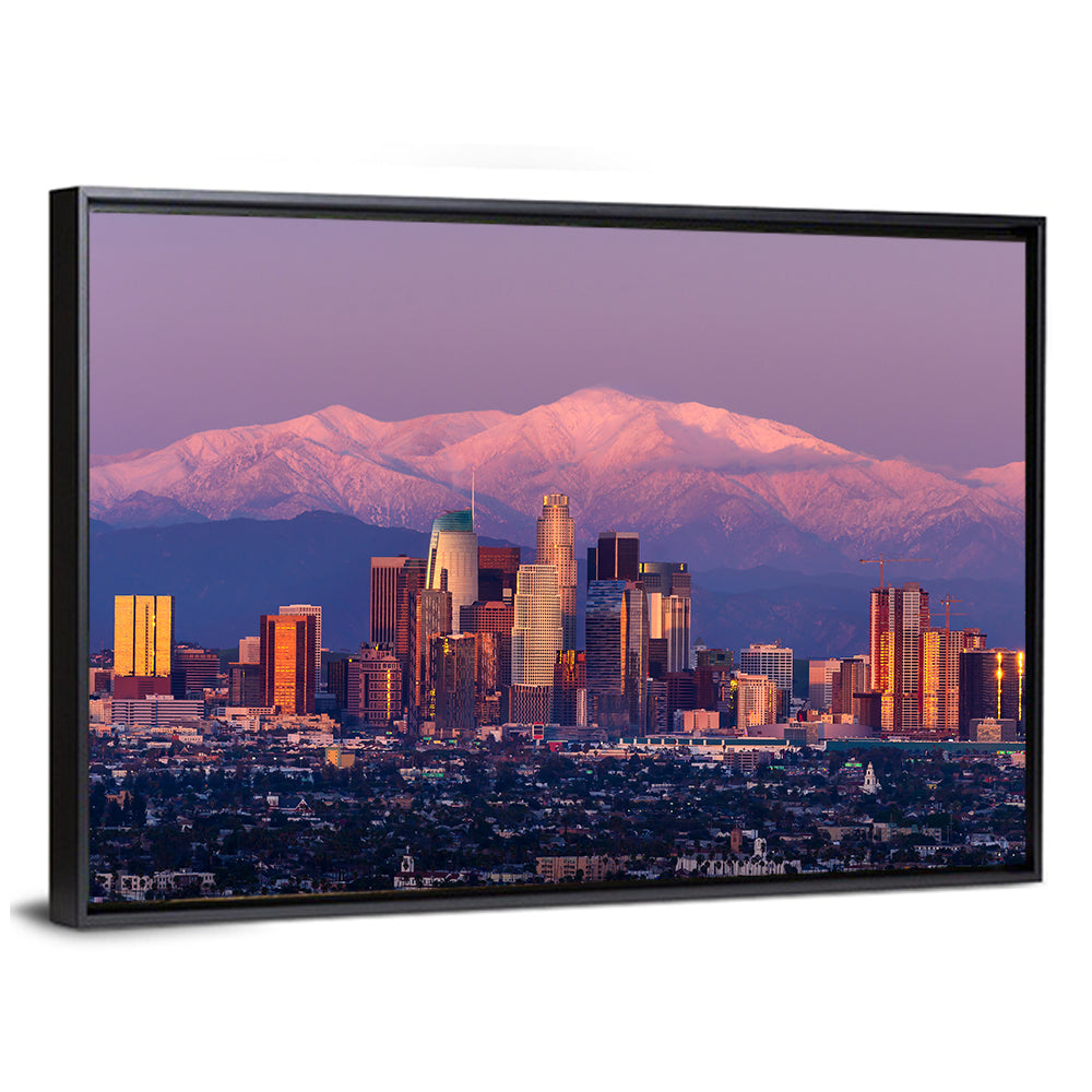 Los Angeles Downtown Skyline at Dusk Wall Art