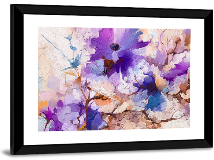 Acrylic Spring Flower Wall Art as a framed print