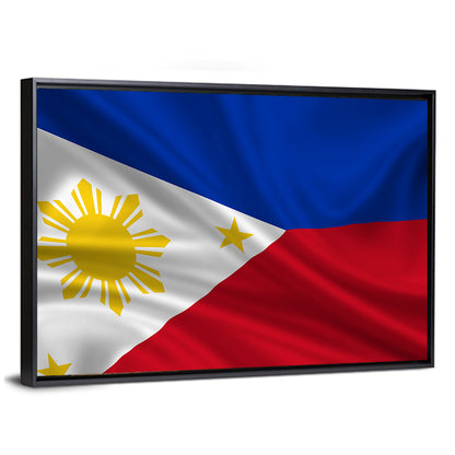 Philippine Flag with Stylized Sun Wall Art