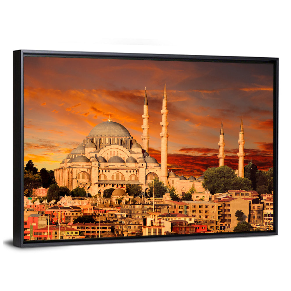 Suleymaniye Mosque at Dusk Wall Art