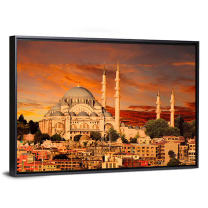 Suleymaniye Mosque at Dusk Wall Art
