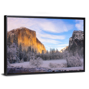 Yosemite Valley In Winter Wall Art