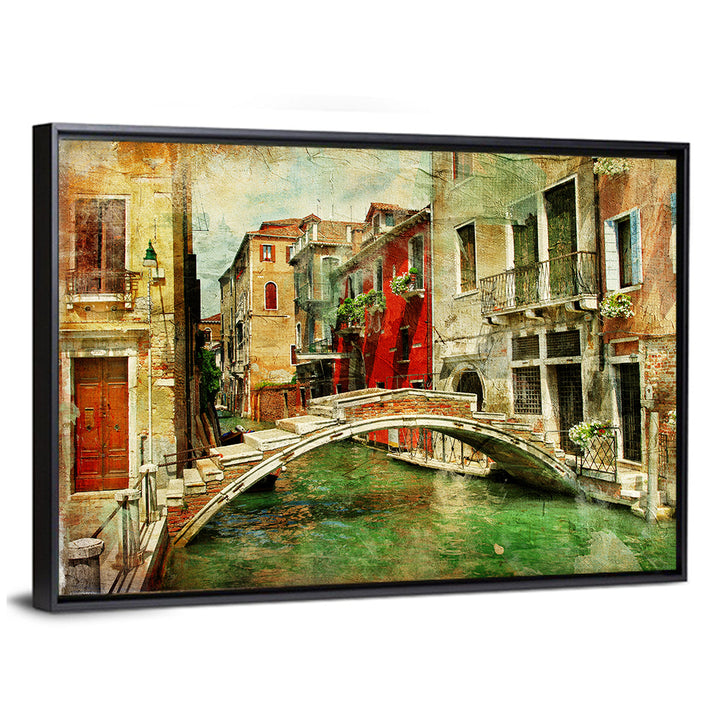 Venetian Canal Romance Wall Art