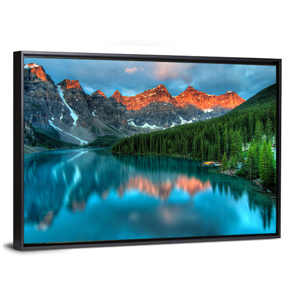 Moraine Lake at Golden Hour Wall Art