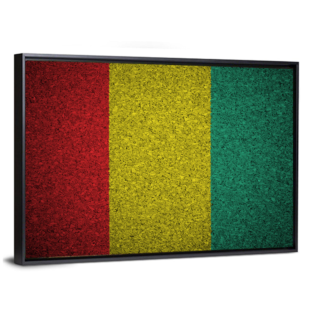 Textured Guinean Flag Wall Art
