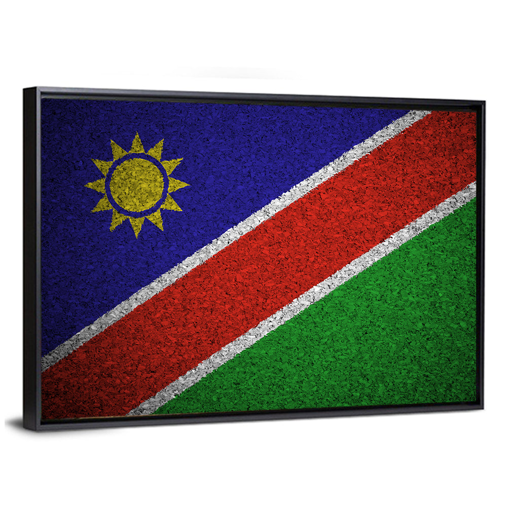 Namibian Flag Graphic Wall Art