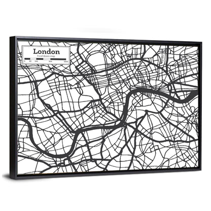 Hand Drawn London Map Wall Art