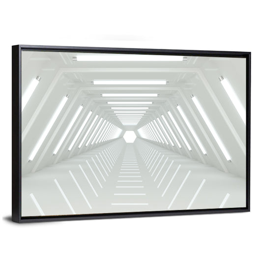 White Tunnel Wall Art