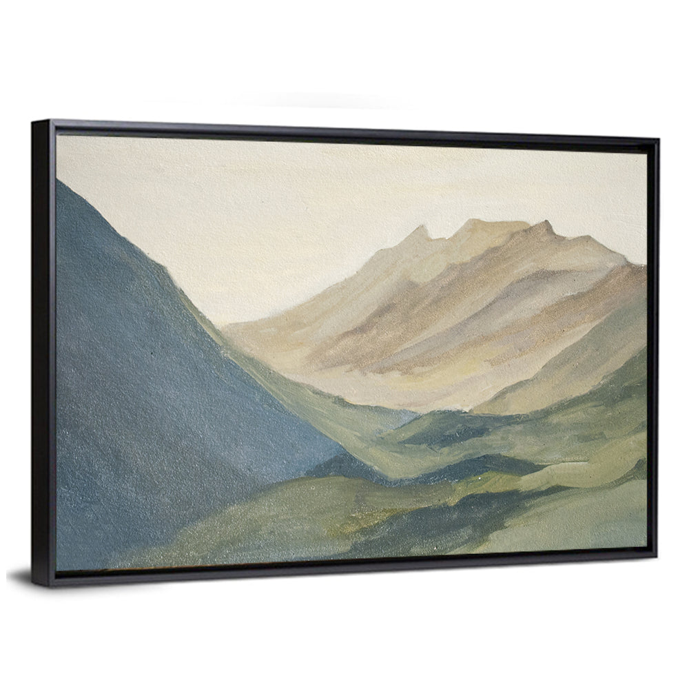 Dawn Over Layered Mountains Wall Art
