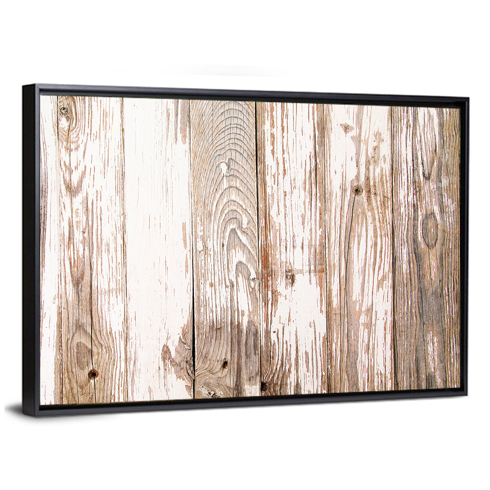 Weathered Wood Plank Texture Wall Art