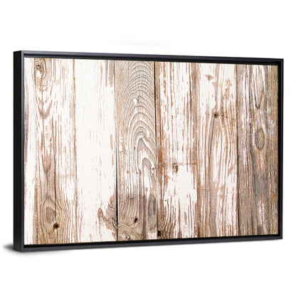 Weathered Wood Plank Texture Wall Art