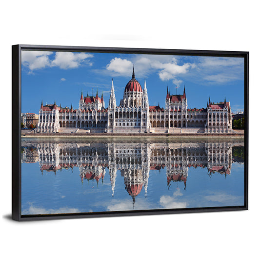 Hungarian Parliament Dome Reflection Wall Art