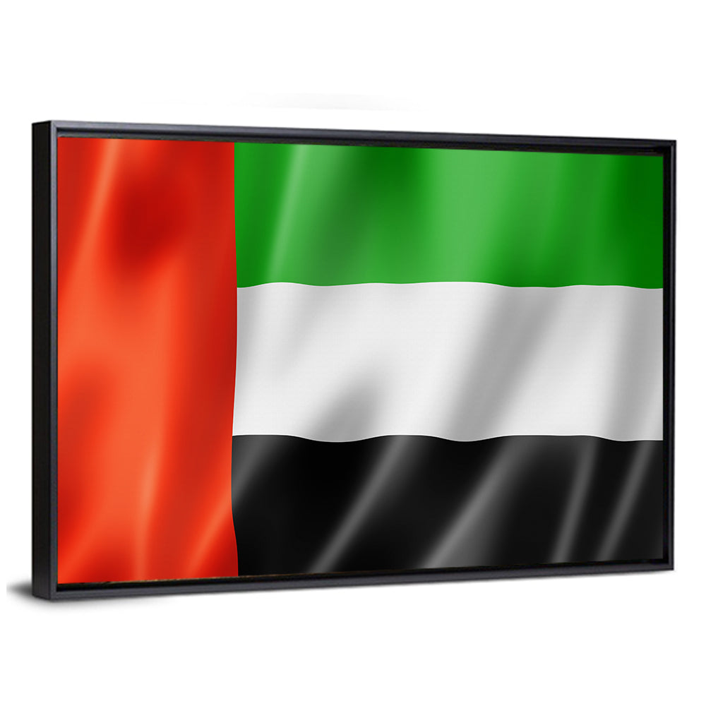 UAE Flag Waving Wall Art