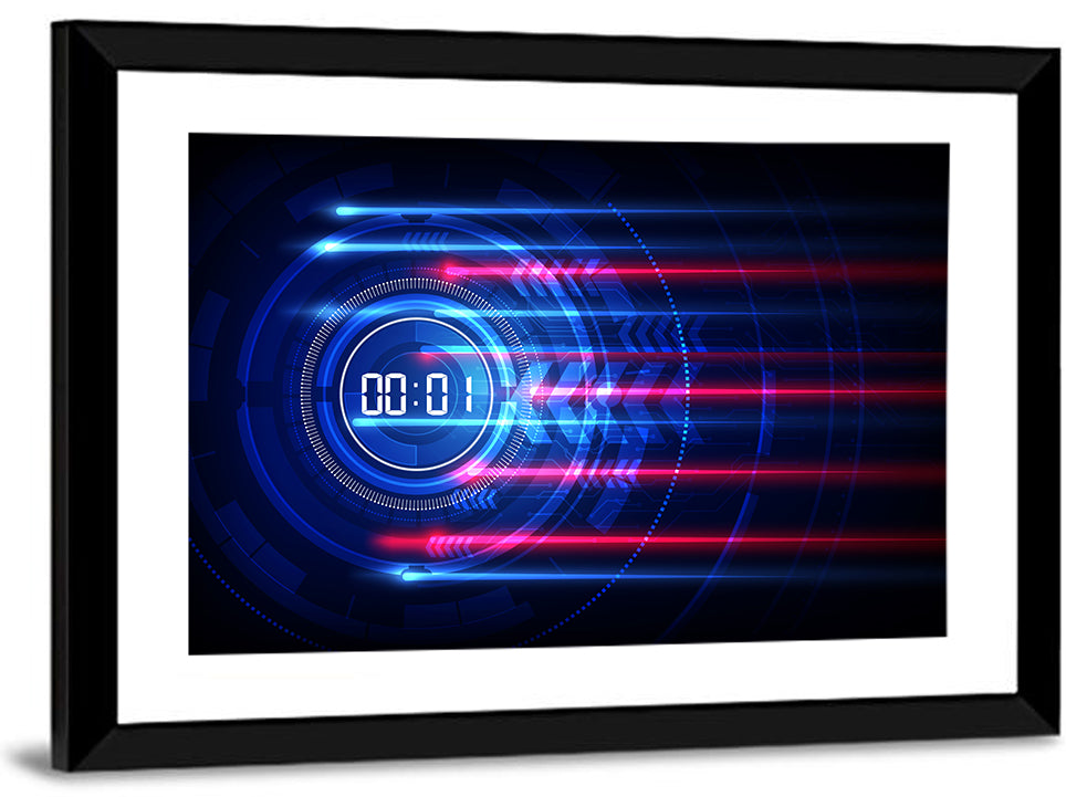 Digital Timer Concept Wall Art