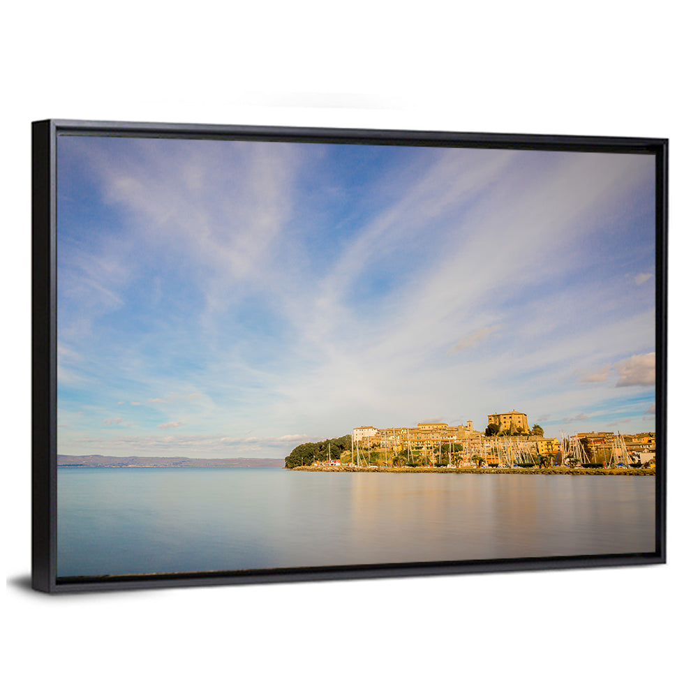 Bolsena Lakeside Harbor View Wall Art