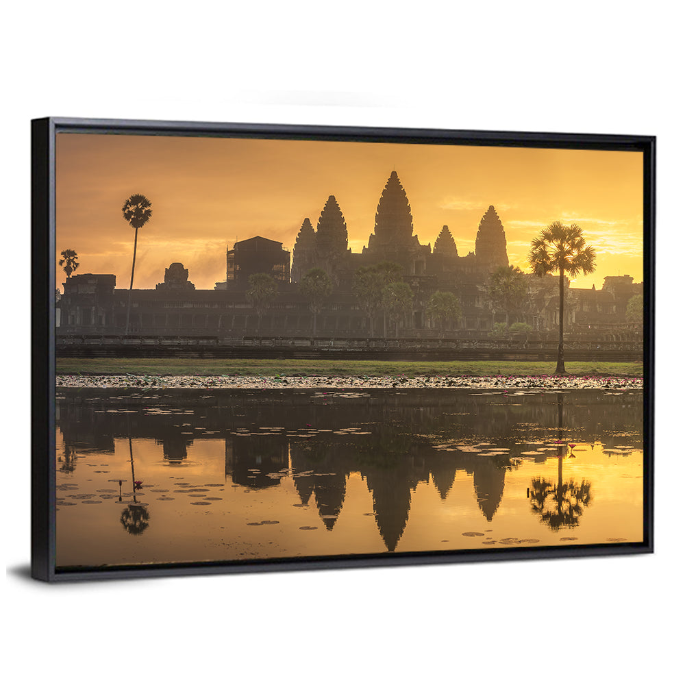 Angkor Wat Reflection at Sunrise Wall Art