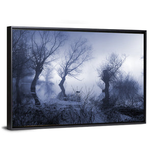 Spooky And Foggy Landscape Wall Art