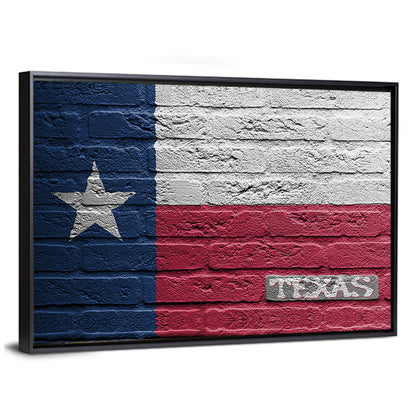 Isolated Texas Flag Wall Art