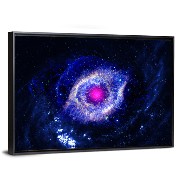 Deep Space Star Field Wall Art as a framed canvas