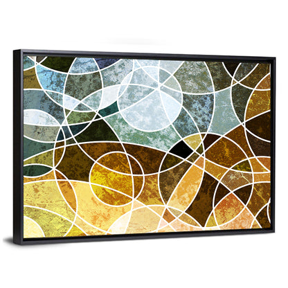 Weathered Geometric Mosaic Wall Art