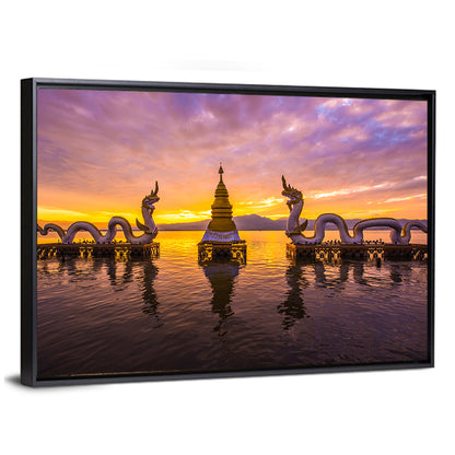 White Naga at Kwan Phayao Wall Art