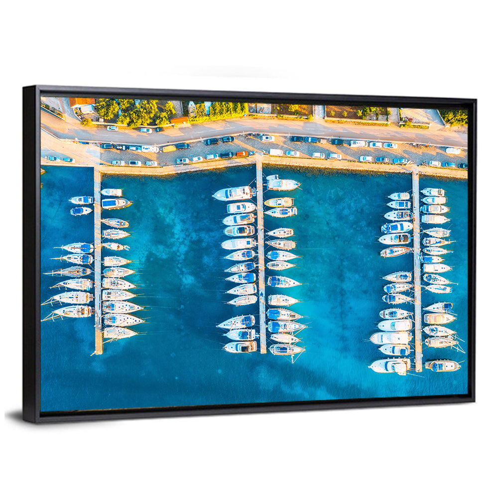 Aerial Marina in Croatia Wall Art