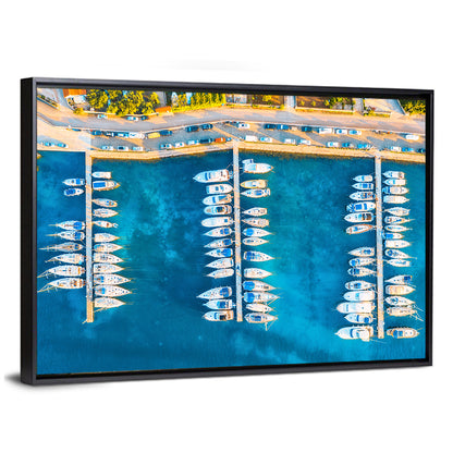 Aerial Marina in Croatia Wall Art