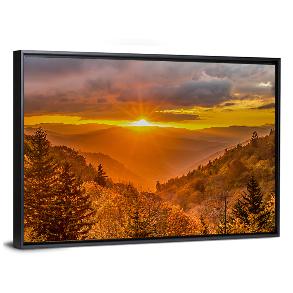 Sunrise At Great Smoky Mountains National Park Wall Art