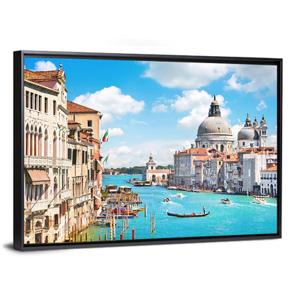 Grand Canal with Santa Maria Della Salute Wall Art
