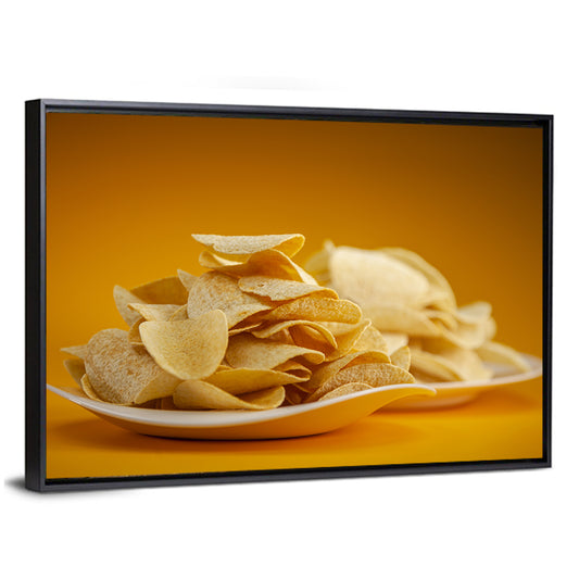 Two Plates of Potato Chips Wall Art