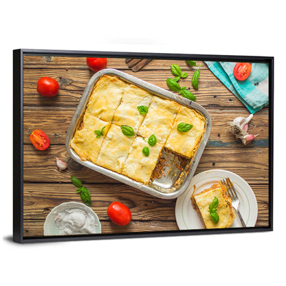 Rustic Homemade Lasagna Wall Art